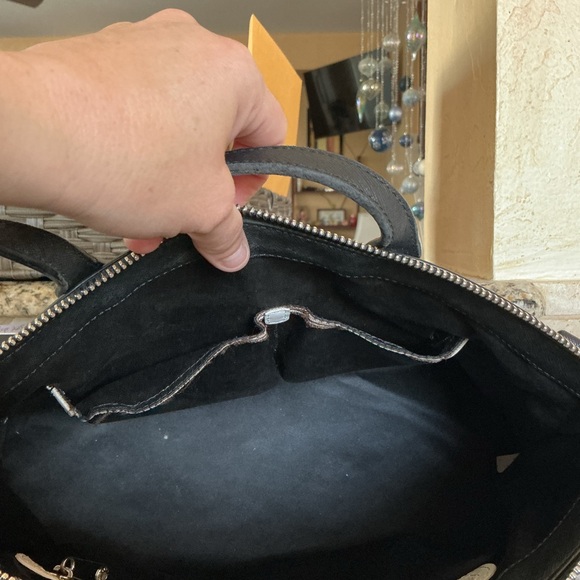 Henri Bendel West 57th studded tweed satchel/crossbody - Picture 5 of 7